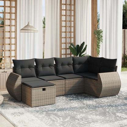 Sofasæt Til Haven 6 Dele Med Hynder Polyrattan - Variant 3264106