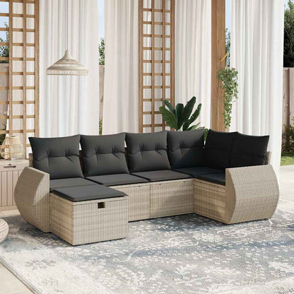 Sofasæt Til Haven 6 Dele Med Hynder Polyrattan - Variant 3264108