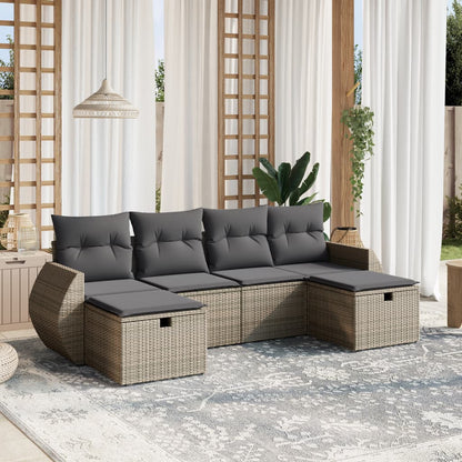 Sofasæt Til Haven 6 Dele Med Hynder Polyrattan - Variant 3264166