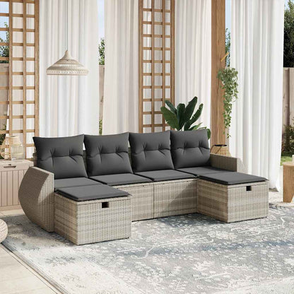 Sofasæt Til Haven 6 Dele Med Hynder Polyrattan - Variant 3264168