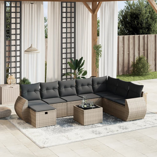 Sofasæt Til Haven 9 Dele Med Hynder Polyrattan