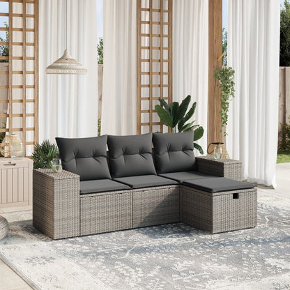 Sofasæt Til Haven 4 Dele Med Hynder Polyrattan - Variant 3264376
