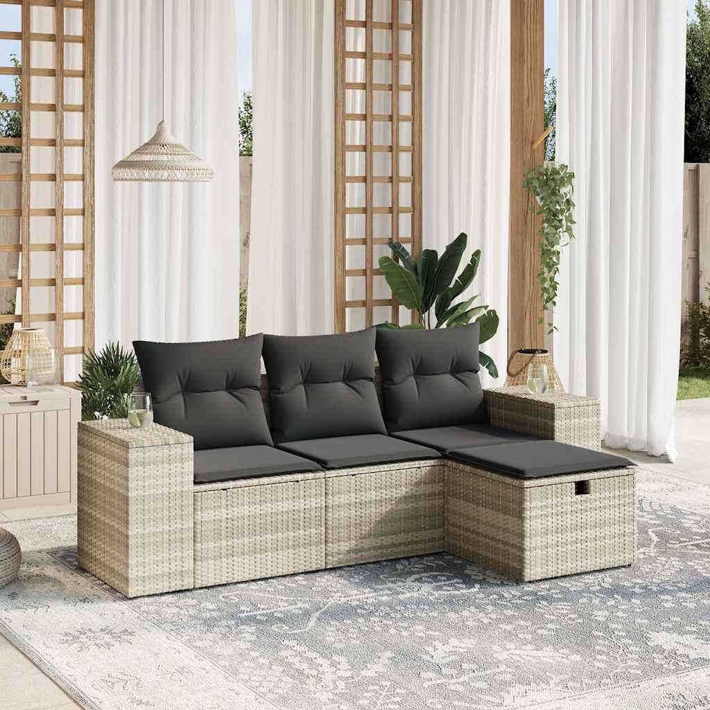 Sofasæt Til Haven 4 Dele Med Hynder Polyrattan - Variant 3264378