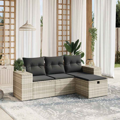 Sofasæt Til Haven 4 Dele Med Hynder Polyrattan - Variant 3264378