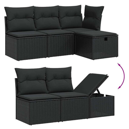 Sofasæt Til Haven 7 Dele Med Hynder Polyrattan - Billede 3