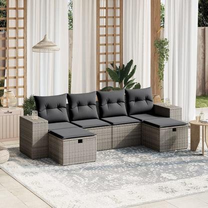 Sofasæt Til Haven 6 Dele Med Hynder Polyrattan - Variant 3264476