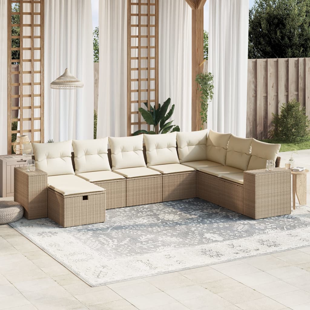 Sofasæt Til Haven 8 Dele Med Hynder Polyrattan - Variant 3264514