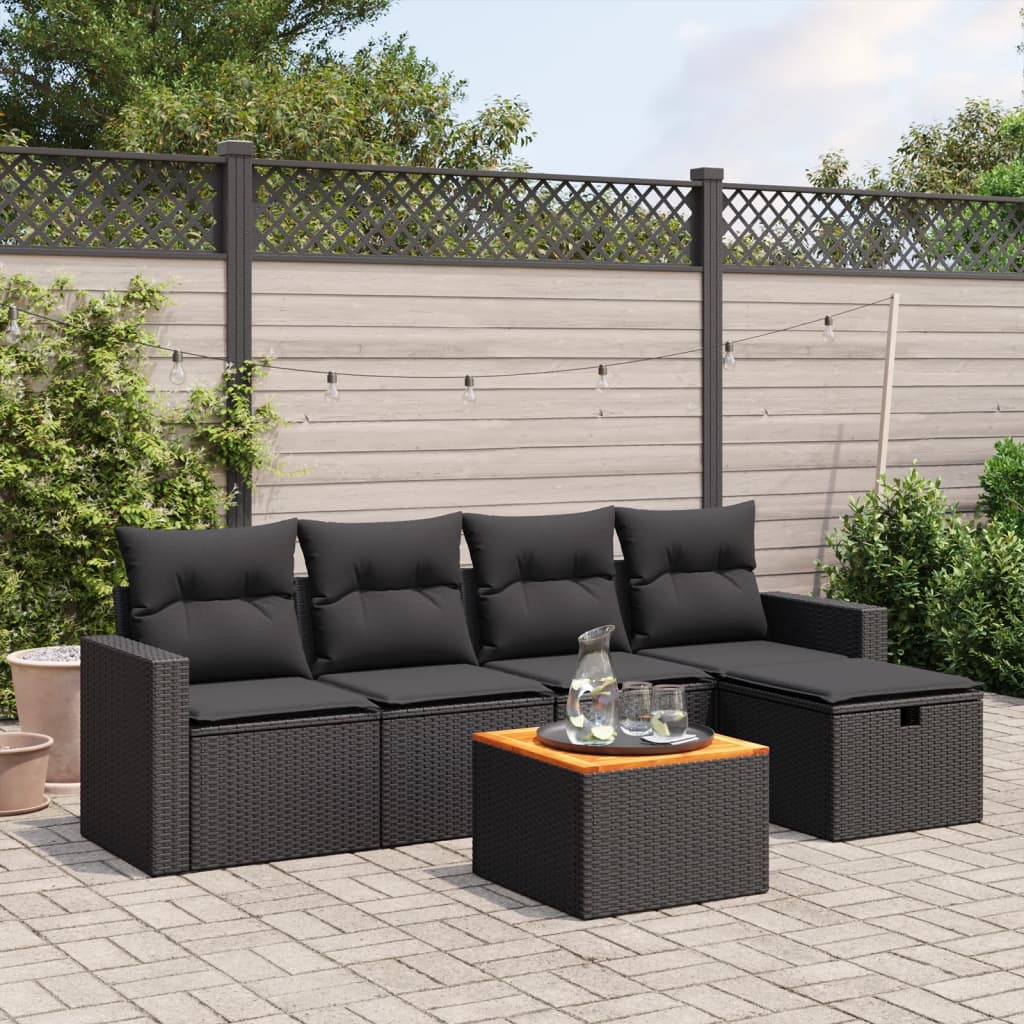 Sofasæt Til Haven 6 Dele Med Hynder Polyrattan - Variant 3264828