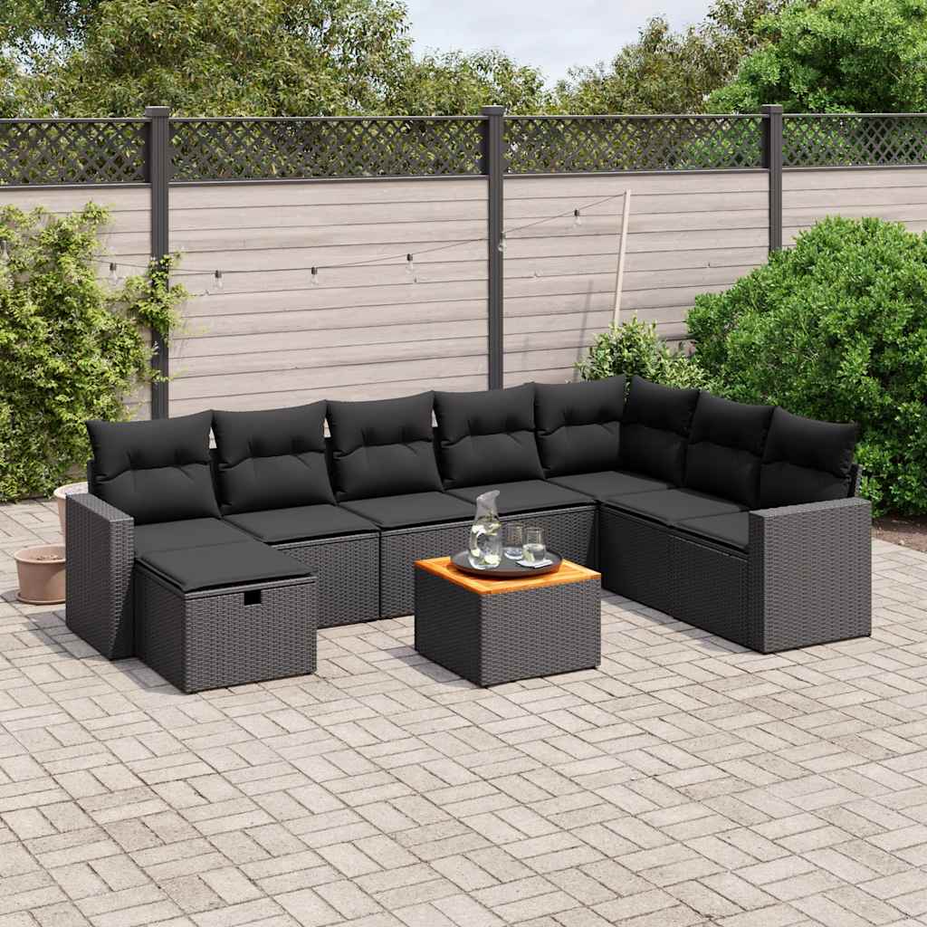 Sofasæt Til Haven 9 Dele Med Hynder Polyrattan - Variant 3264870