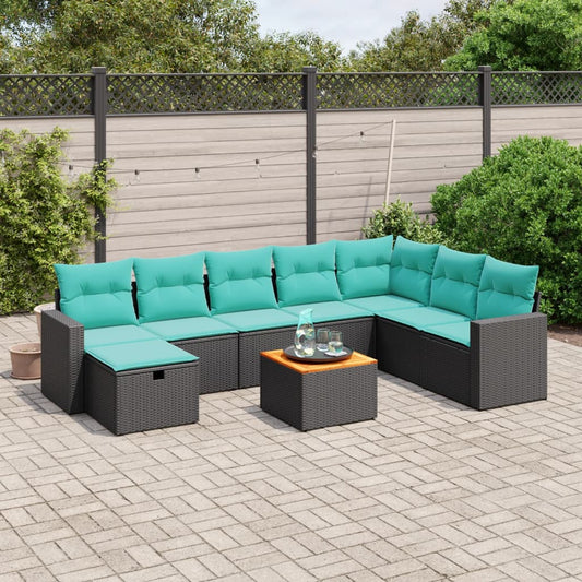 Sofasæt til Haven 9 Dele med Hynder Polyrattan - hovedbillede