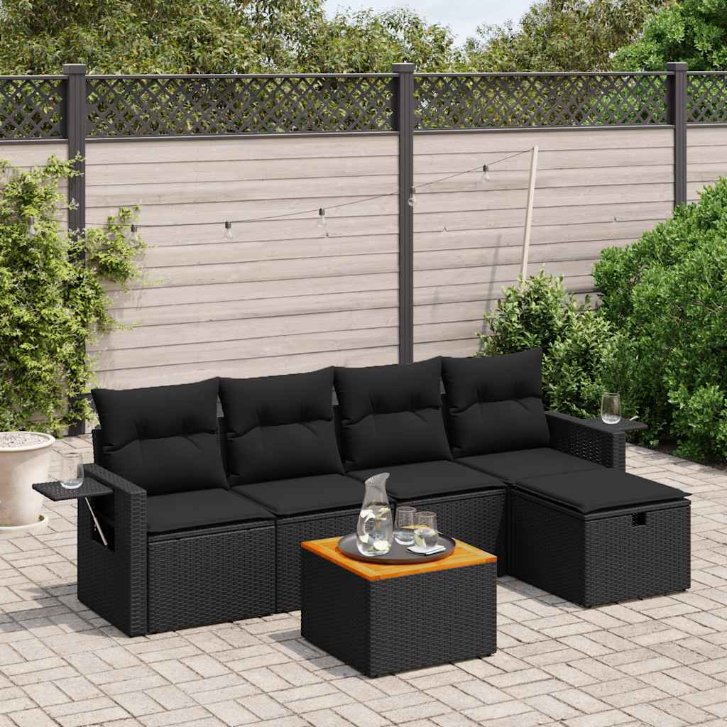Sofasæt Til Haven 6 Dele Med Hynder Polyrattan - Variant 3264940