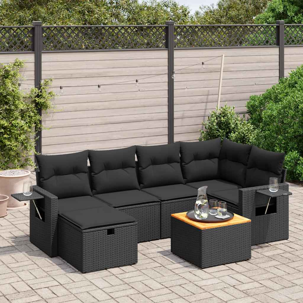 Sofasæt Til Haven 7 Dele Med Hynder Polyrattan - Variant 3264947