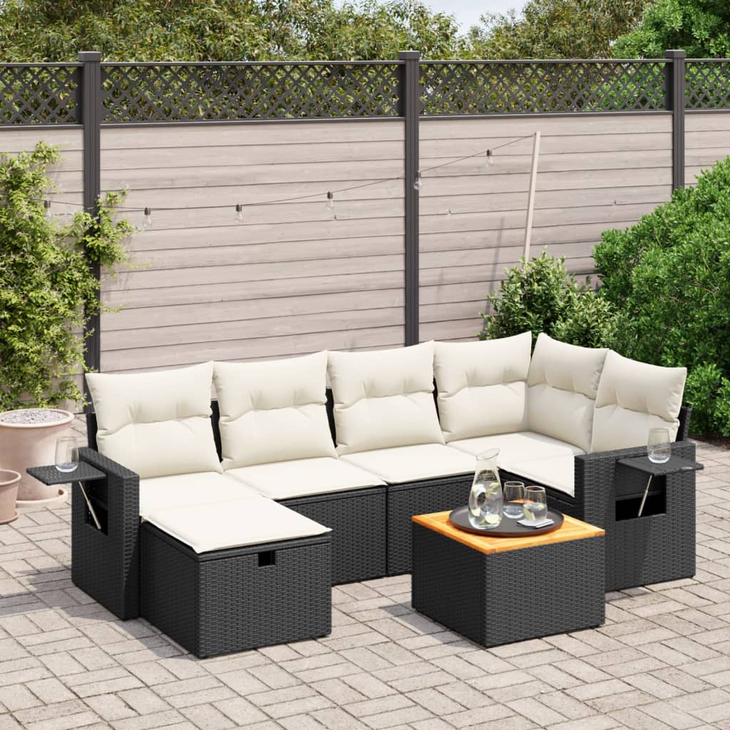 Sofasæt Til Haven 7 Dele Med Hynder Polyrattan - Variant 3264948