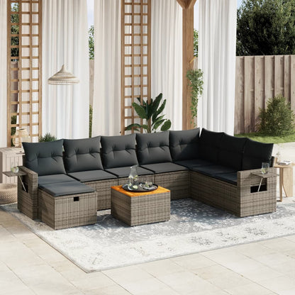 Sofasæt Til Haven 9 Dele Med Hynder Polyrattan - Variant 3264987