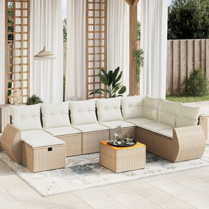 Sofasæt Til Haven 9 Dele Med Hynder Polyrattan - Variant 3265097