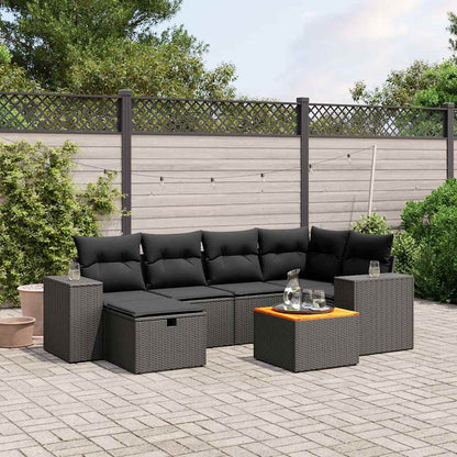Sofasæt Til Haven 7 Dele Med Hynder Polyrattan - Variant 3265171