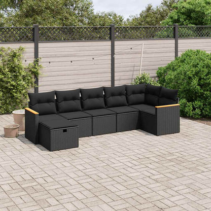 Sofasæt Til Haven 7 Dele Med Hynder Polyrattan - Variant 3265311