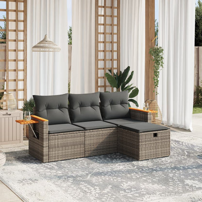 Sofasæt Til Haven 4 Dele Med Hynder Polyrattan - Variant 3265491