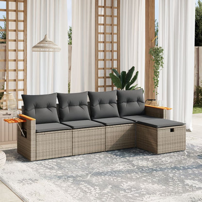 Sofasæt 5 Dele Med Hynder Polyrattan - Variant 3265505