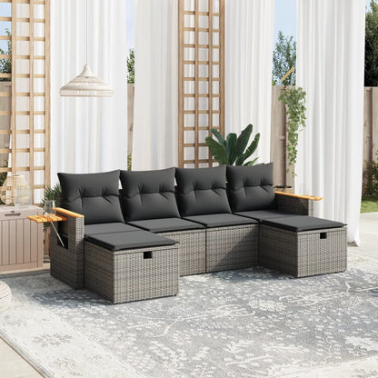 Sofasæt Til Haven 6 Dele Med Hynder Polyrattan - Variant 3265561