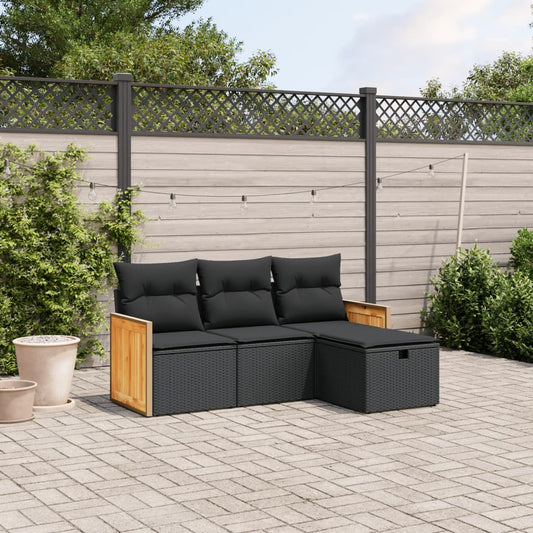 Sofasæt Til Haven 4 Dele Med Hynder Polyrattan