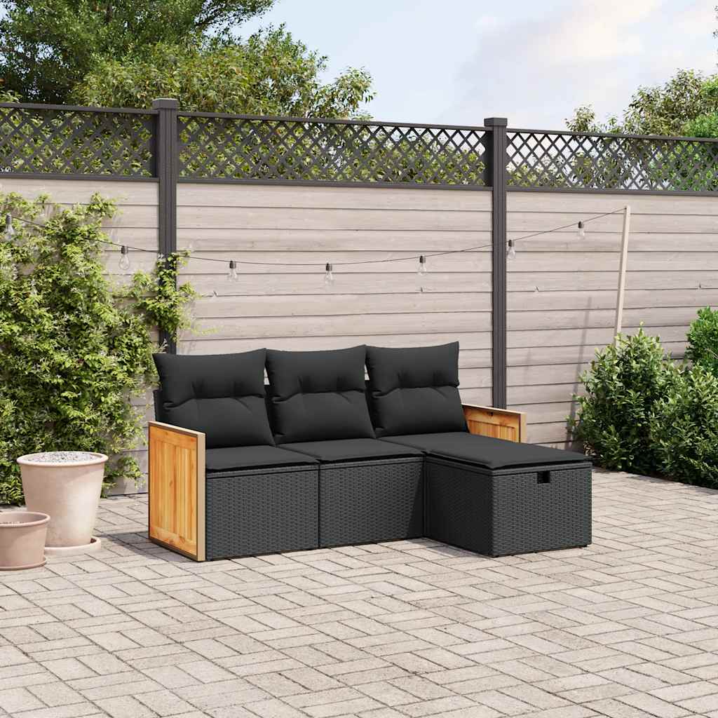 Sofasæt Til Haven 4 Dele Med Hynder Polyrattan - Variant 3265703