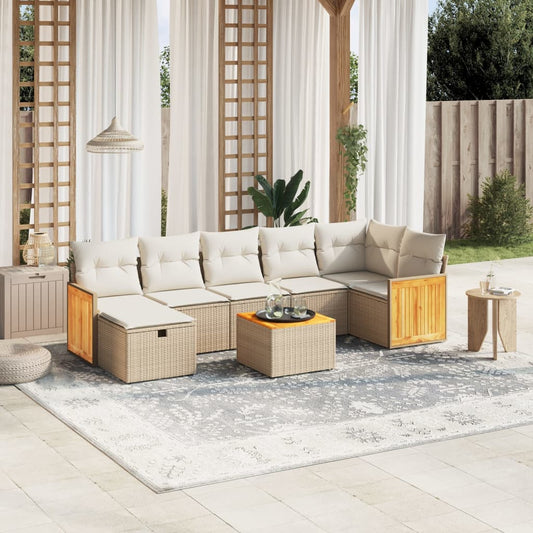 Sofasæt Til Haven 8 Dele Med Hynder Polyrattan