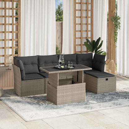 Sofasæt Til Haven 6 Dele Med Hynder Polyrattan - Variant 3274642