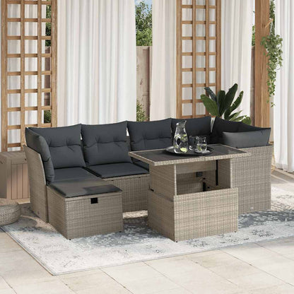 Sofasæt Til Haven 7 Dele Med Hynder Polyrattan - Variant 3274662