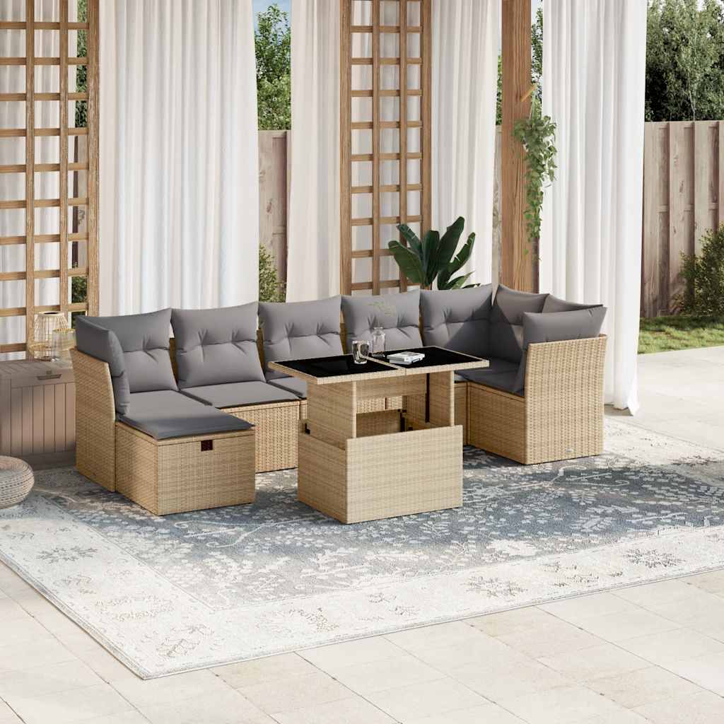 Sofasæt Til Haven 8 Dele Med Hynder Polyrattan - Variant 3274669