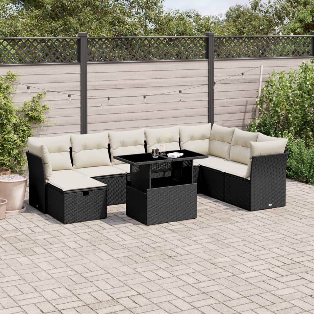 Sofasæt Til Haven 9 Dele Med Hynder Polyrattan - Variant 3274706