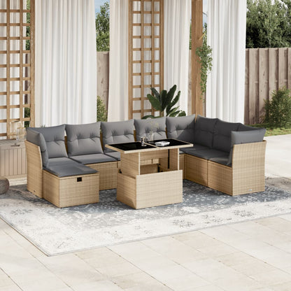 Sofasæt Til Haven 9 Dele Med Hynder Polyrattan - Variant 3274709