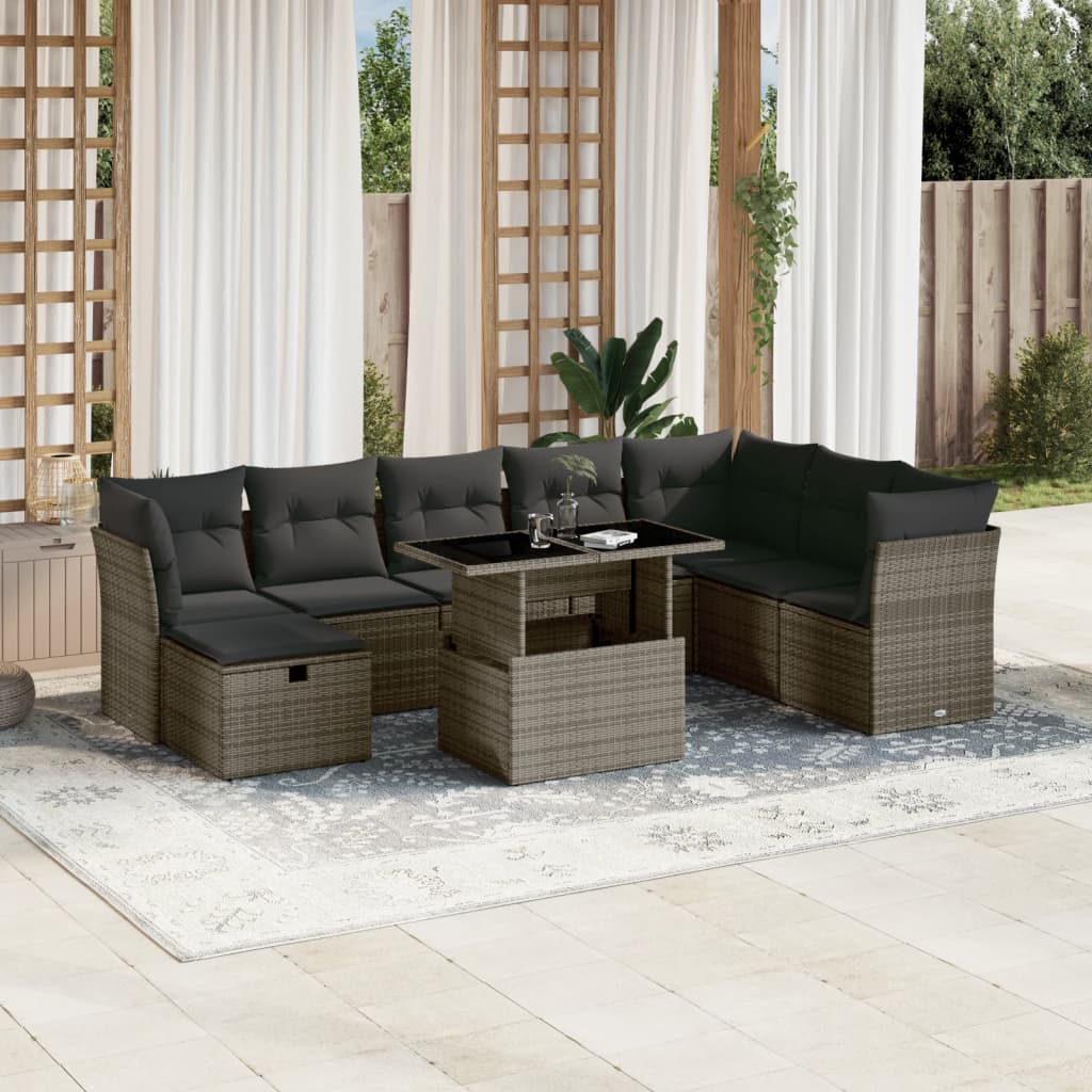 Sofasæt Til Haven 9 Dele Med Hynder Polyrattan - Variant 3274710