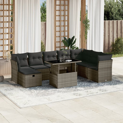 Sofasæt Til Haven 9 Dele Med Hynder Polyrattan - Variant 3274710