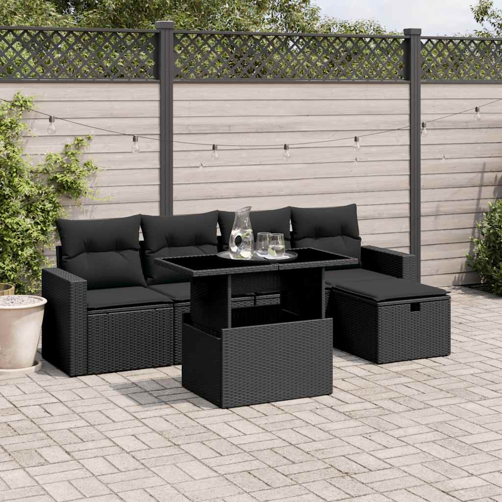 Sofasæt Til Haven 6 Dele Med Hynder Polyrattan - Variant 3274805