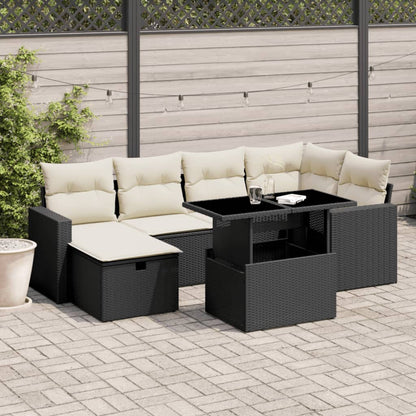 Sofasæt Til Haven 7 Dele Med Hynder Polyrattan - Variant 3274816