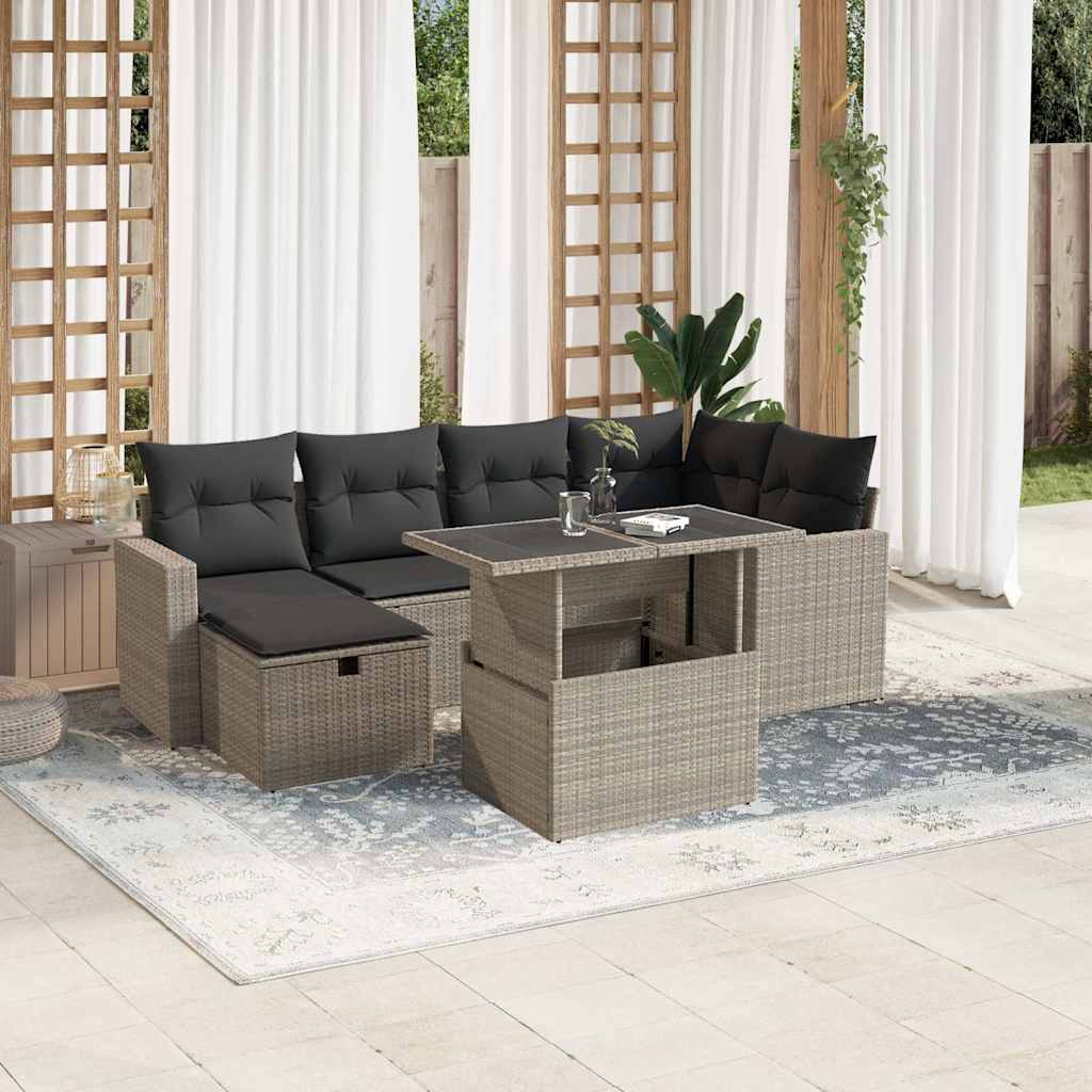 Sofasæt Til Haven 7 Dele Med Hynder Polyrattan - Variant 3274822