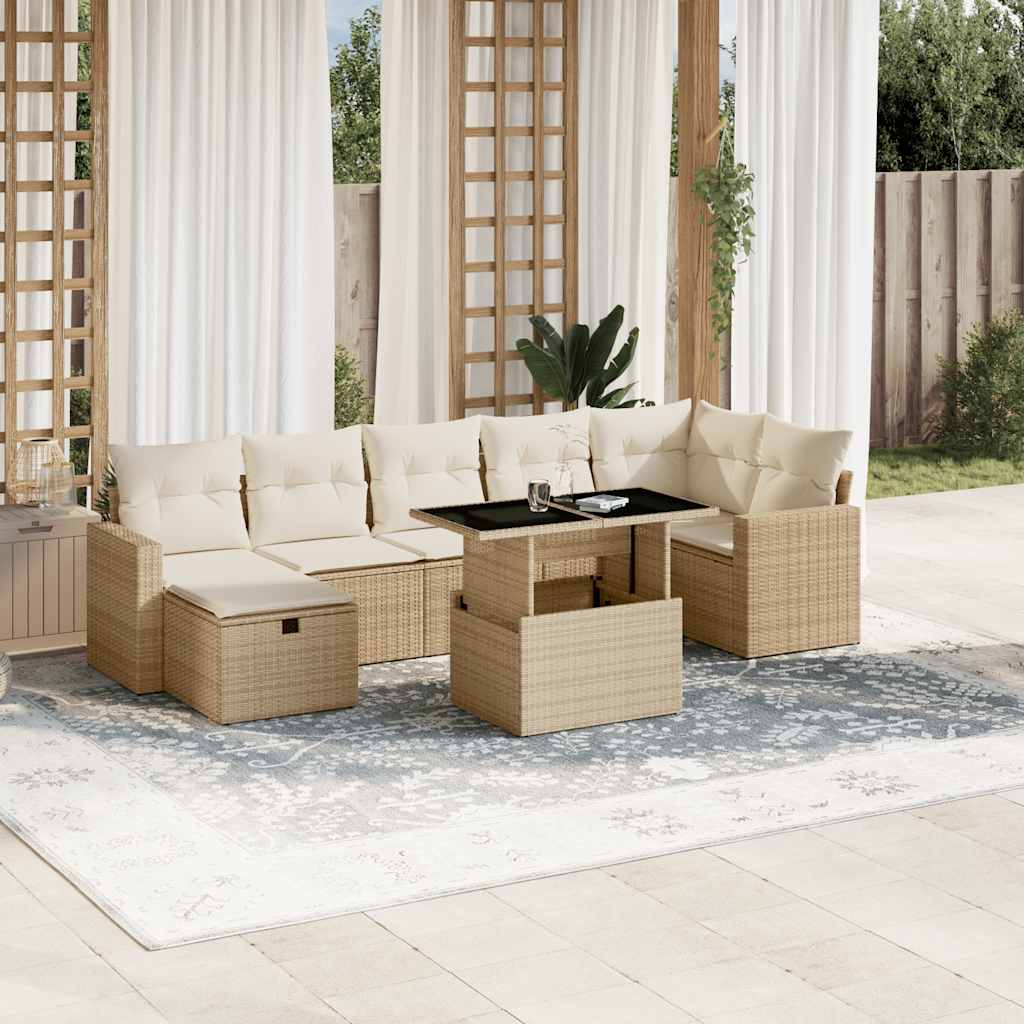 Sofasæt Til Haven 8 Dele Med Hynder Polyrattan - Variant 3274828