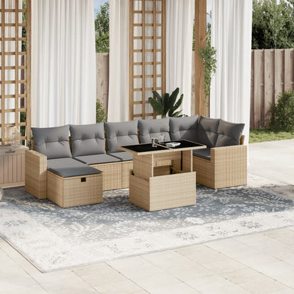 Sofasæt Til Haven 8 Dele Med Hynder Polyrattan - Variant 3274829