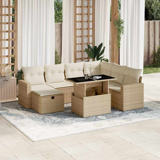 Sofasæt Til Haven 8 Dele Med Hynder Polyrattan - Hovedbillede