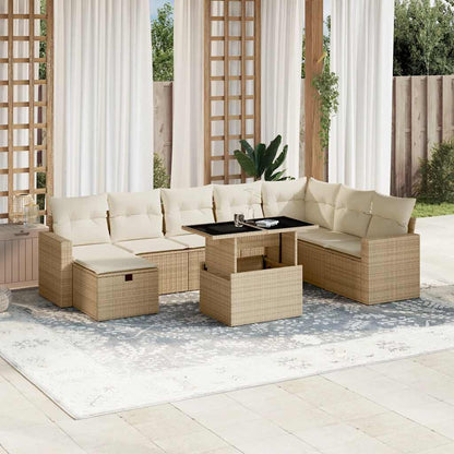 Sofasæt Til Haven 9 Dele Med Hynder Polyrattan - Variant 3274868