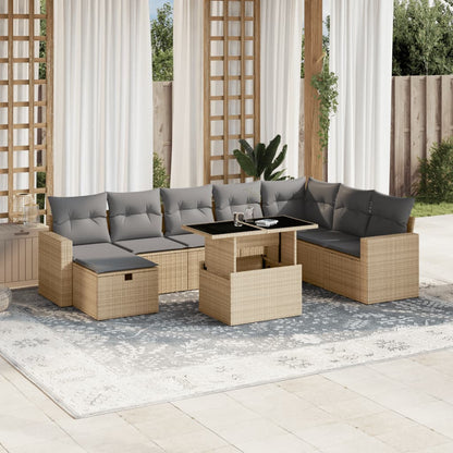 Sofasæt Til Haven 9 Dele Med Hynder Polyrattan - Variant 3274869