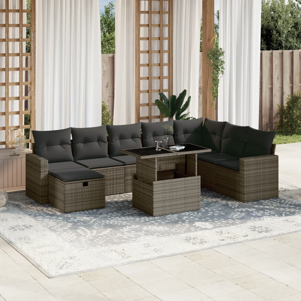 Sofasæt Til Haven 9 Dele Med Hynder Polyrattan - Variant 3274870