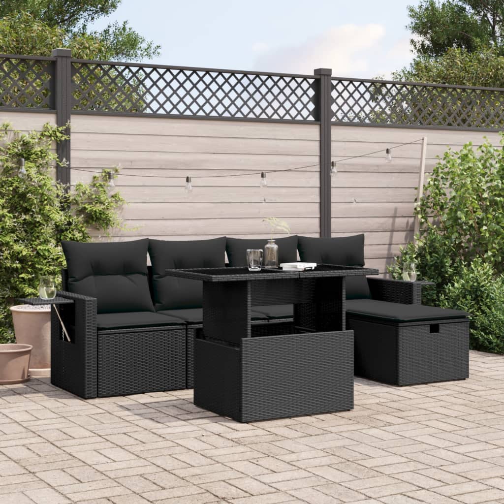 Sofasæt Til Haven 6 Dele Med Hynder Polyrattan - Variant 3274965