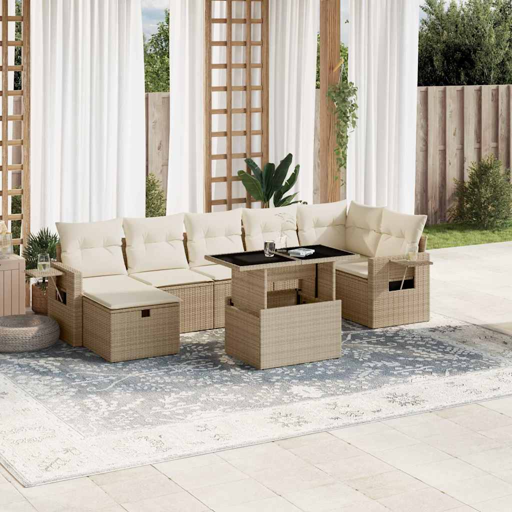 Sofasæt Til Haven 8 Dele Med Hynder Polyrattan - Variant 3274988
