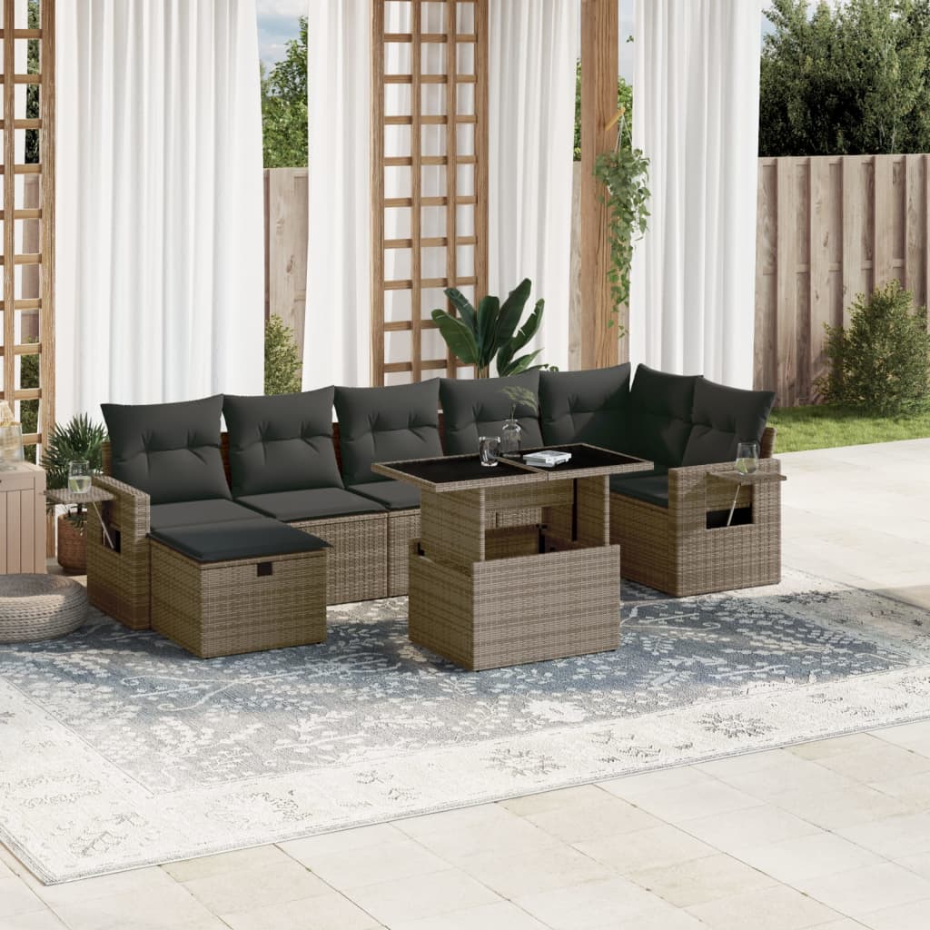 Sofasæt Til Haven 8 Dele Med Hynder Polyrattan - Variant 3274990