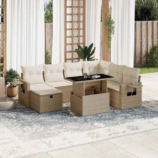 Sofasæt Til Haven 8 Dele Med Hynder Polyrattan - Hovedbillede