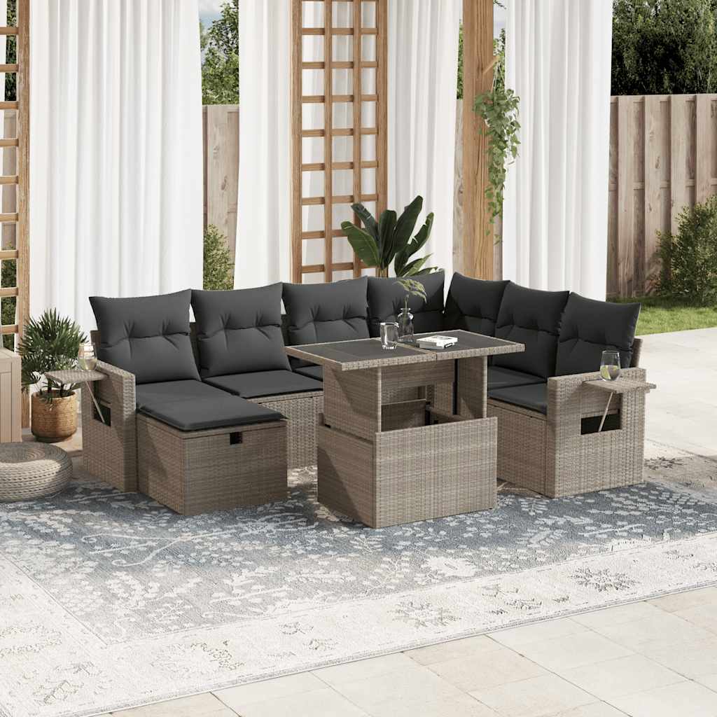 Sofasæt Til Haven 8 Dele Med Hynder Polyrattan - Variant 3275002