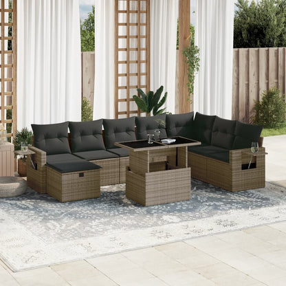 Sofasæt Til Haven 9 Dele Med Hynder Polyrattan - Variant 3275030