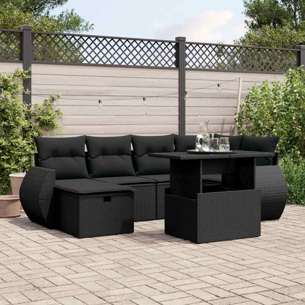 Sofasæt Til Haven 7 Dele Med Hynder Polyrattan - Variant 3275135